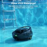 Pooloob PF1 Cordless Pool Vacuum Cleaner Robot: 150 Min Runtime, Triple Layer Filtration, Floor Only Cleaning for Above/In Ground Pools up to 1345 Sq.Ft, Includes Floating Buoy with 8Ft Tether