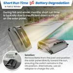 Betta SE Plus - Solar-Powered Robotic Pool Skimmer with 24/7 Continuous Cleaning Power, Dual Charging Options, Twin Salt Chlorine Tolerant Motors, and Shallow Water Safeguard