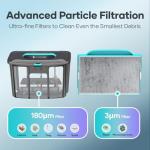 AIPER Scuba E1 Cordless Robotic Pool Cleaner, Pool Vacuum with Advanced Filtration, Tri-Motor, ldeal for Above-Ground Pools up to 1,100 Sq.ft (Renewed)