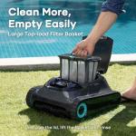 AIPER Scuba S1 Cordless Robotic Pool Cleaner, Pool Vacuum for Inground Pools, Wall and Waterline Cleaning, Smart Navigation for Pools up to 1,600 Sq.ft (Renewed)