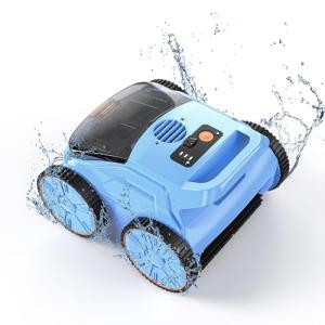 (2025 Upgrade) Pool Vacuum Cordless Robotic Pool Cleaner, 4-in-1 Floor/Wall/Waterline Cleaning/Smart Navigation, 180 Mins Runtime Pool Vacuum for Inground Pools Up to 2100 Sq.ft