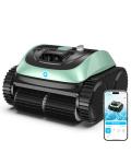 (2026 Upgrade) Pool Vacuum for Inground & Above Ground Pools, 4-in-1 Cordless Pool Cleaner, 150 Mins Runtime, APP Control, Triple-Motor & Smart Paths, Wall & Waterline Clean up to 1,614 Sq.ft