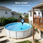 Pooloob PF1 Cordless Pool Vacuum Cleaner Robot: 150 Min Runtime, Triple Layer Filtration, Floor Only Cleaning for Above/In Ground Pools up to 1345 Sq.Ft, Includes Floating Buoy with 8Ft Tether