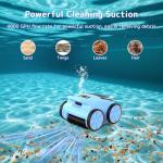 (2025 Upgrade) Pool Vacuum Cordless Robotic Pool Cleaner, 4-in-1 Floor/Wall/Waterline Cleaning/Smart Navigation, 180 Mins Runtime Pool Vacuum for Inground Pools Up to 2100 Sq.ft