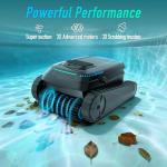 AIRROBO Cordless Robotic Pool Cleaner for Inground & Above Ground Pools, Smart Zigzag Navigation, Floor, Wall & Waterline Cleaning, 5000 GPH