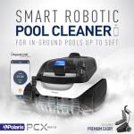 Polaris PCX 868 iQ Smart Robotic Pool Cleaner for In-Ground Pools up to 50ft, Smart App Control, Large Filter Canister, and Easy Lift Removal System