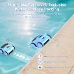 (2025 Upgrade) Pool Vacuum Cordless Robotic Pool Cleaner, 4-in-1 Floor/Wall/Waterline Cleaning/Smart Navigation, 180 Mins Runtime Pool Vacuum for Inground Pools Up to 2100 Sq.ft
