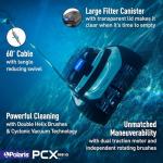 Polaris PCX 868 iQ Smart Robotic Pool Cleaner for In-Ground Pools up to 50ft, Smart App Control, Large Filter Canister, and Easy Lift Removal System
