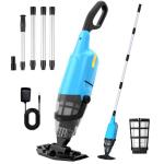 Pool Vacuum for Above Ground Pool, 2026 Upgraded Handheld Pool Vacuums W/4-Section Aluminum Pole & 18 Gal/Min Suction, Cordless Rechargeable Vacuum Cleaner Pool Vacuum for Inground Pools