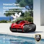 (2026 Upgrade) iGarden Pool Cleaner K Pro, 10H Runtime, Cordless Robotic Pool Vacuum for Inground Pools, 200% Turbo Suction, Smart Navigation, Touchscreen & APP, 4L Large Basket, Auto-Parking