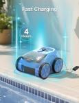 (2025 Upgrade) Pool Vacuum Cordless Robotic Pool Cleaner, 4-in-1 Floor/Wall/Waterline Cleaning/Smart Navigation, 180 Mins Runtime Pool Vacuum for Inground Pools Up to 2100 Sq.ft