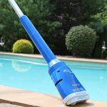 POOL BLASTER Aqua Broom Hot Tub Vacuum Cordless Spa Vac for Inflatable Above Ground and Inground Spas, Hot Tub Accessories, up to 3 Hours of Runtime, Battery-Powered, Lightweight Handheld Cleaner