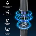 Handheld Spa Hot Tub Vacuum- Cordless Small Above Ground Pool Cleaner with 2 Brush Heads, 90 Mins Running Time, 12 Gallons/Min Powerful Suction, Ideal for Cleaning Debris and Sand Underwater, Black