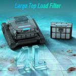 AIRROBO Cordless Robotic Pool Cleaner for Inground & Above Ground Pools, Smart Zigzag Navigation, Floor, Wall & Waterline Cleaning, 5000 GPH