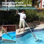 PoolMr Cordless Handheld Pool Vacuum, Rechargeable Pool Cleaner with 18.5 Gal/Min Suction, 60 Min Runtime, Dual-Phase Cleaning System, for Above Ground Pools, Spas, Hot Tubs(New Version)