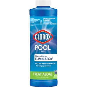 Clorox® Pool&Spa™ Swimming Pool Algaecide, Prevents and Treats Pool Algae, Non-Foaming, 1 Quart (Pack of 1)