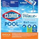 Clorox® Pool&Spa™ Shock XTRABLUE® Plus, Kills Bacteria & Algae in Swimming Pools, Swim-Ready in 15 Minutes, (6-Pack)