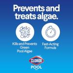Clorox® Pool&Spa™ Swimming Pool Algaecide, Prevents and Treats Pool Algae, Non-Foaming, 1 Quart (Pack of 1)