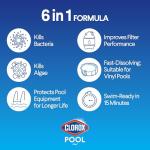 Clorox® Pool&Spa™ Shock XTRABLUE® Plus, Kills Bacteria & Algae in Swimming Pools, Swim-Ready in 15 Minutes, (12-Pack), Granular