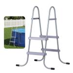VEVOR Above Ground Pool Ladder, 2-Step Steel A-Frame Swimming Pool Stairs for 33 in High Wall, 300 lbs Capacity Entry/Exit Steps with Secure Non-Slip Sturdy Wide Step, Easy Setup Outdoor, Gray