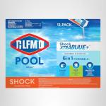 Clorox® Pool&Spa™ Shock XTRABLUE® Plus, Kills Bacteria & Algae in Swimming Pools, Swim-Ready in 15 Minutes, (12-Pack), Granular