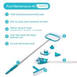 Intex 28003E Deluxe Above Ground Pool Maintenance Kit for Minimum 800 GPH Flow Rates with Vacuum, 110" Pole, Wall Brush and 24' Hose (Color May Vary)