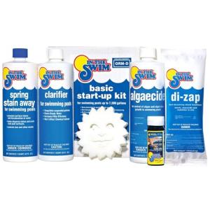 In The Swim Pool Basic Opening Chemical Start Up Kit - Above Ground and In-Ground Swimming Pools - Up to 7,500