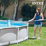 Intex 28003E Deluxe Above Ground Pool Maintenance Kit for Minimum 800 GPH Flow Rates with Vacuum, 110" Pole, Wall Brush and 24' Hose (Color May Vary)