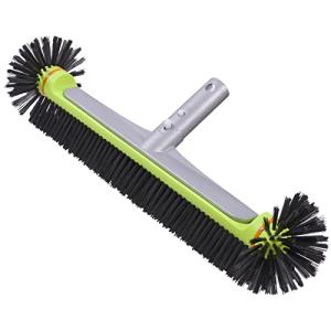 Sepetrel Pool Brush Head for Cleaning Walls,Heavy Duty Inground/Above Ground Swimming Pool Round Scrub Brushes with Premium Strong Bristle & Reinforced Aluminium Back