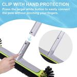 Sepetrel Pool Brush Head for Cleaning Walls,Heavy Duty Inground/Above Ground Swimming Pool Round Scrub Brushes with Premium Strong Bristle & Reinforced Aluminium Back