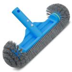 TidyMister 12.5'' Round End Pool Brush Head - Cleaning Wall & Tiles & Steps, Sturdy Nylon Bristles, Scrub Brush for Inground/Above Ground Pool, Spa, Hot Tub, No Pole