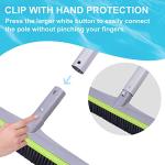 Sepetrel 17.5" Pool Brush Head for Cleaning Walls,Heavy Duty Inground/Above Ground Swimming Pool Scrub Brushes with Premium Strong Bristle & Reinforced Aluminium Back