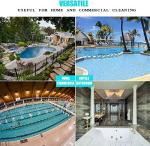 Swimming Pool Wall & Tile Brush,18" Heavy Duty Vinyl Polished Aluminum Back Cleaning Brush Head Designed for Cleans Walls, Tiles & Floors, Nylon Bristles Brush Head with EZ Clips (Pole not Included)