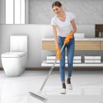 SetSail Floor Scrub Brush with 51-Inch Long Adjustable Handle 2 in 1 Scrape Brush Stiff Bristle Floor Scrubber for Cleaning Shower Bathroom Garage Kitchen Wall Deck Tub Tile