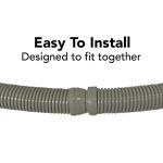Puri Tech 6 Pack Universal Swimming Pool Cleaner Suction Hose 48 Long Grey Color for Hayward Navigator, Pool Vac Ultra, AquaBug, Polaris ATV and More