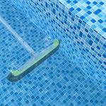 Sepetrel 17.5" Pool Brush Head for Cleaning Walls,Heavy Duty Inground/Above Ground Swimming Pool Scrub Brushes with Premium Strong Bristle & Reinforced Aluminium Back