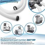 1.5" Pool Pump Hose for Intex 1500 to 2500 GPH Filter Pumps, Sand Filters & Saltwater Systems, 26071RP 1.5 Inch Above Ground Pool Hose Part # 26001-9.8Ft Long