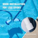 Pool Vacuum Hose With Swivel Cuff 1-1/2" Diameter 18FT Flexible Heavy Duty Pool Vacuum Cleaning Hose Perfect for Above&In Ground Swimming Pool