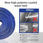 YASHINE PVC Drain HOSE 2"*100ft, Pool Backwash Hose, Heavy Duty Reinforced Blue PVC Lay Flat Water, For Swimming Drain Pools and Clean Filters, with 2 Clamp