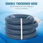Pool Vacuum Hose With Swivel Cuff 1-1/2" Diameter 18FT Flexible Heavy Duty Pool Vacuum Cleaning Hose Perfect for Above&In Ground Swimming Pool