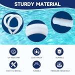 Pool Hoses for Above Ground Pools, 4 Pack 1.25 x 59 Inch Pool Filter Pump Hoses, Compatible with Intex Pool Filter Pump 607, 637 With 8 Metal Clamps(4)