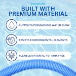 SWIMLINE HYDROTOOLS Standard Swimming Pool Vacuum Hose 1.25" X 18' For Inground Pools - Compatible With Vacuum Heads, Skimmers, Filter Pump Inlets, Above Ground Pools And Other Pool Accessories