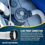 U.S. Pool Supply Above Ground Pool Hose Replacement 1.5" Diameter x 40" Long, Pack of 2 - Compatible with Intex Pool Filter Pump Hoses, Sand Filters, Saltwater Systems with 1,500 to 2,500 GPH