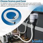 1.5" Pool Pump Hose for Intex 1500 to 2500 GPH Filter Pumps, Sand Filters & Saltwater Systems, 26071RP 1.5 Inch Above Ground Pool Hose Part # 26001-9.8Ft Long