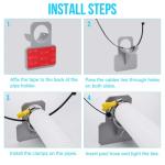 Pool Pump Hose for Above Ground Pools, 4 Pack 1.25" Diameter Pool Filter Hose Accessory Pool Pump Replacement 59 Inch Long with 4 Clamps and 4 Pipe Holders