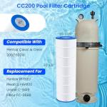 Future Way CC200 Pool Filter Cartridge Replacement for Pentair Clean & Clear 200, Replace Pentair R173217, Pleatco PAP200, Unicel C-9419, 200 sq.ft