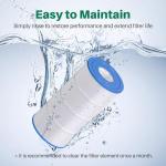 TOREAD Replacement for Pool Filter PA90, CX900RE, C900, Unicel C-8409, Filbur FC-1292, Posi-Clear Sta-Rite PXC95, Clearwater II ProClean 100, Aladdin 19002, 25230-0095S, 1 Pack