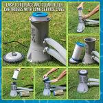 U.S. Pool Supply 4 Pack of Universal Replacement Filter Cartridges, Type A or C - Compatible with Above Ground Swimming Pool Pumps Using Type A or C Filters - Provides Premium Clean Water Filtration