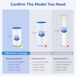 Fil-fresh C900 Pool Filter Cartridges Compatible with Hayward C900, Replacement for Pleatco PA90, Hayward CX900RE, Unicel C-8409, 90 sq.ft