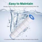 TOREAD PCC130 Pool Filter Replaces Pentair CCP520, R173578, PCC130, Ultral-A7, Unicel C-7472, Filbur FC-1978, FC-6475, Clean and Clear Plus 520, 817-0143, 178585, 4 X 130 sq. ft. L x OD:32 1/16"x 7"